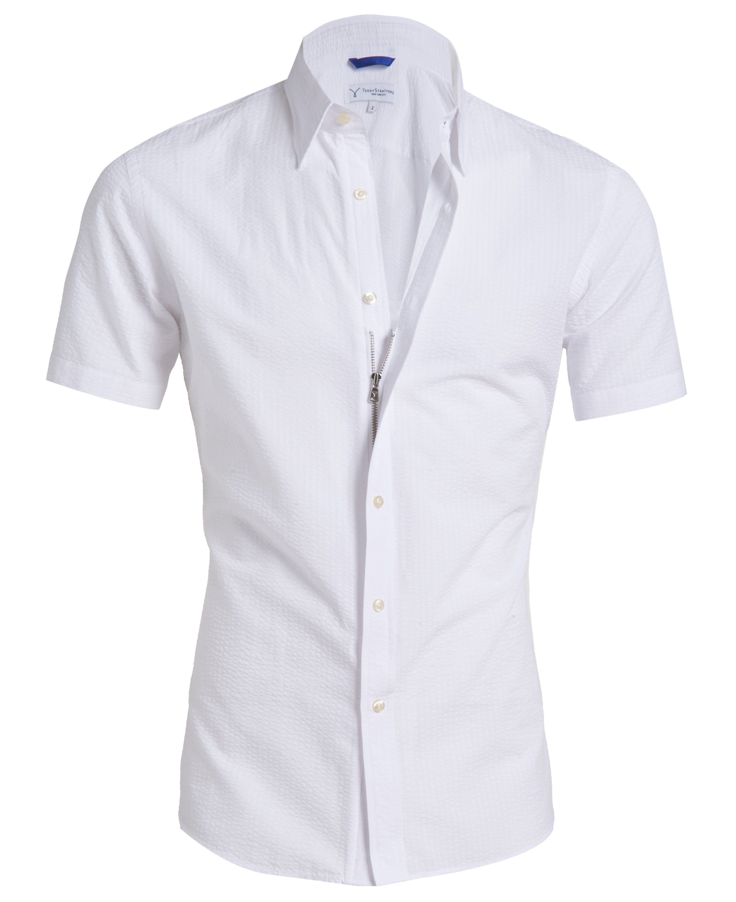 Solid Seersucker - Short Sleeve | Teddy Stratford Solid Seersucker - Short Sleeve | Teddy Stratford