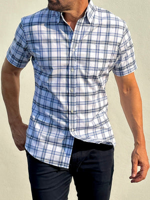 The Short Sleeve Plaid Oxford