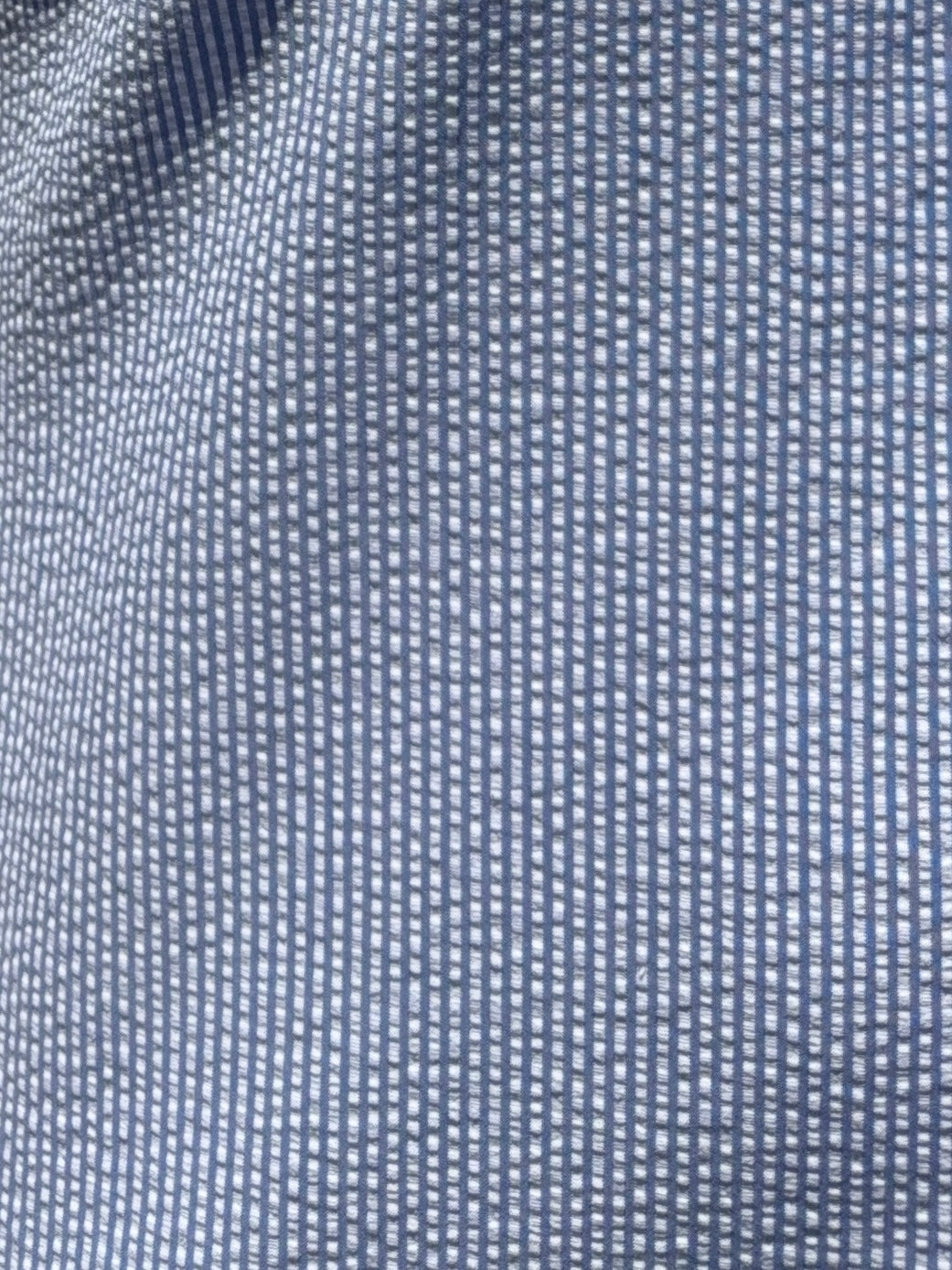 Striped Seersucker - Blue