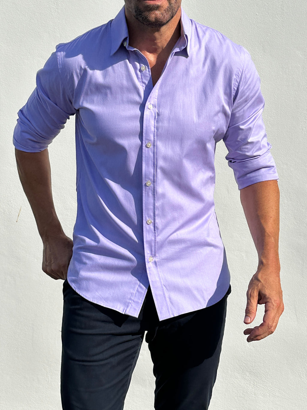 Wrinkle-Resistant OG Oxford - Lavender