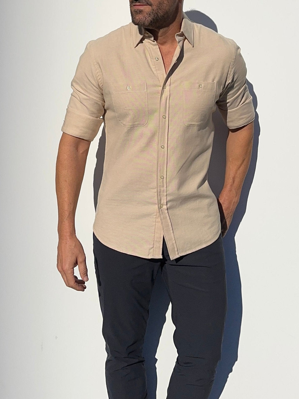Two-Pocket Organic Cotton Oxford