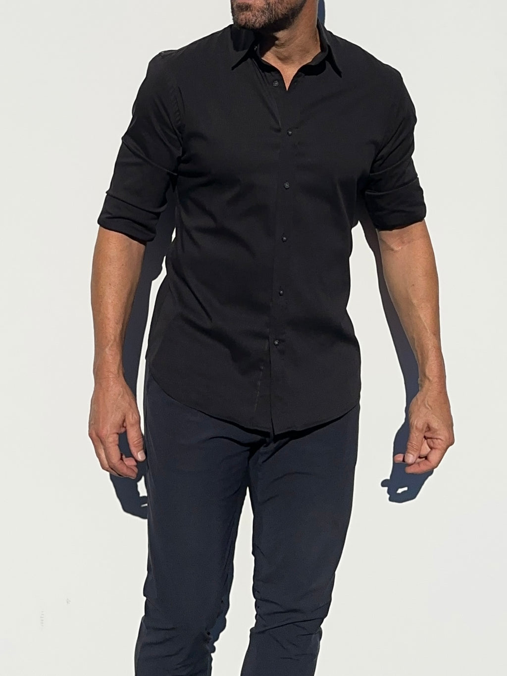 Incognito Stretch Poplin - Black