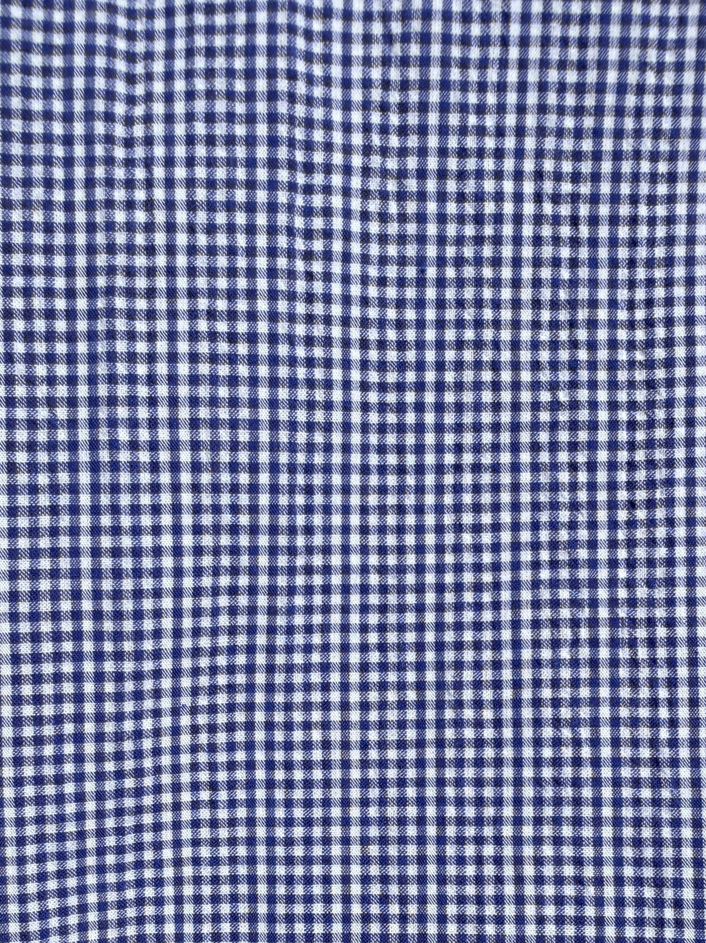 Mini-Gingham Seersucker - Navy