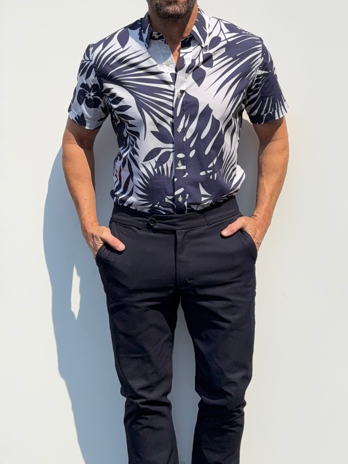Jungle Print Party Shirt in Cotton
