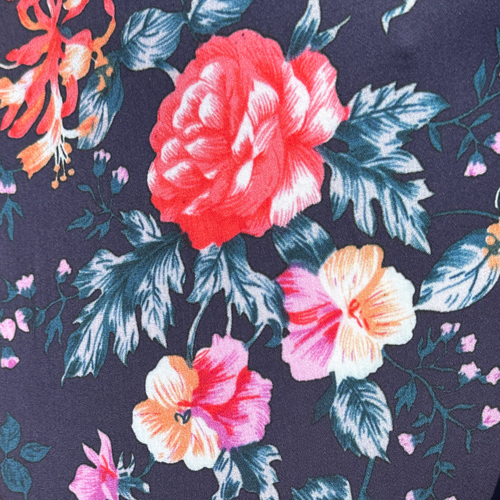 Rose Garden Party Shirt - Rose Garden on Navy