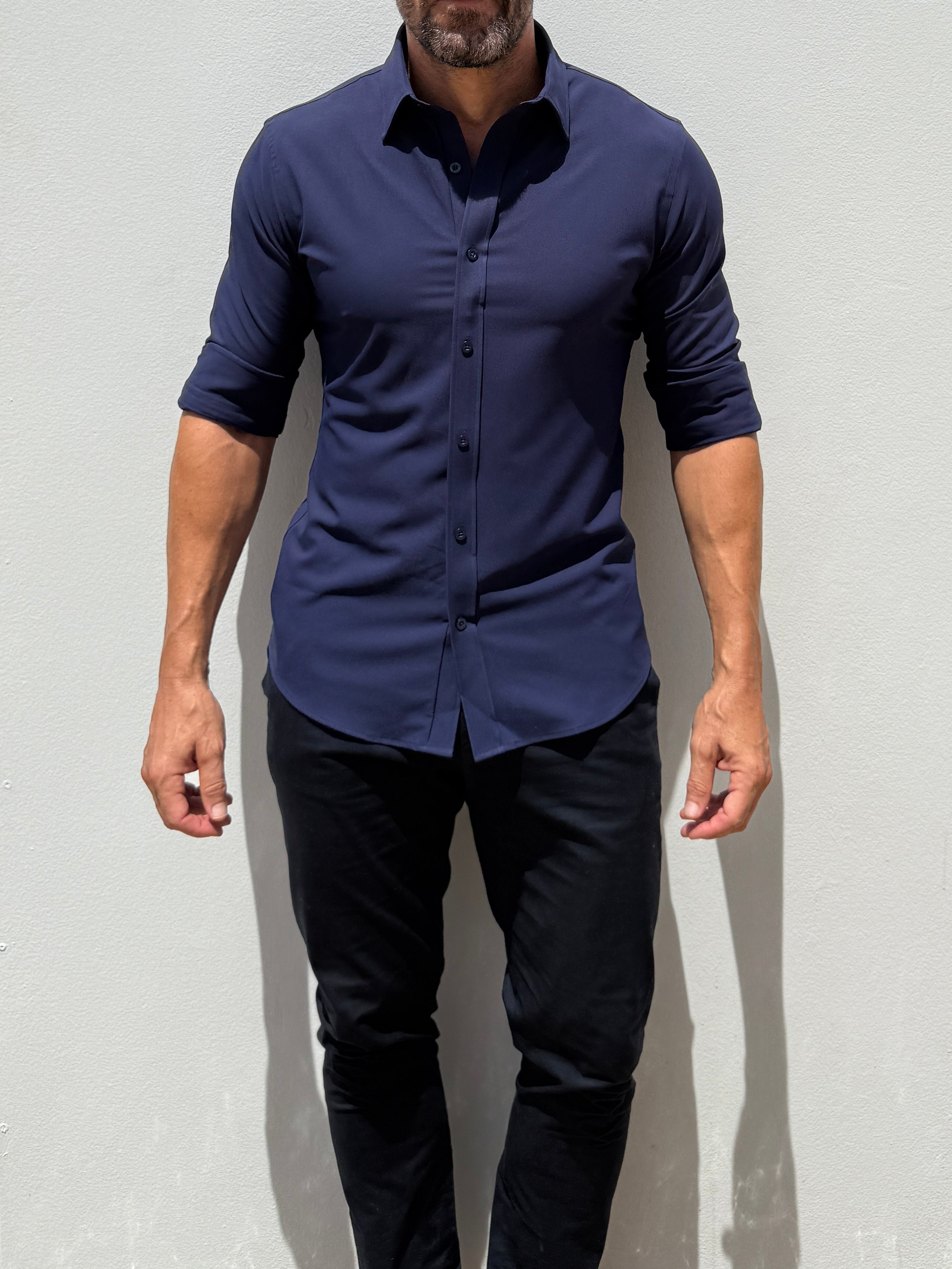 The Nomad Travel Shirt - Midnight