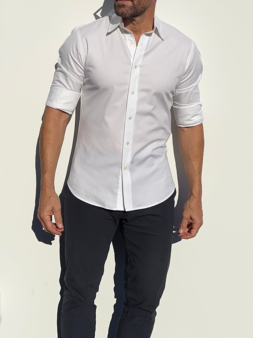 Stretch Royal Oxford - White