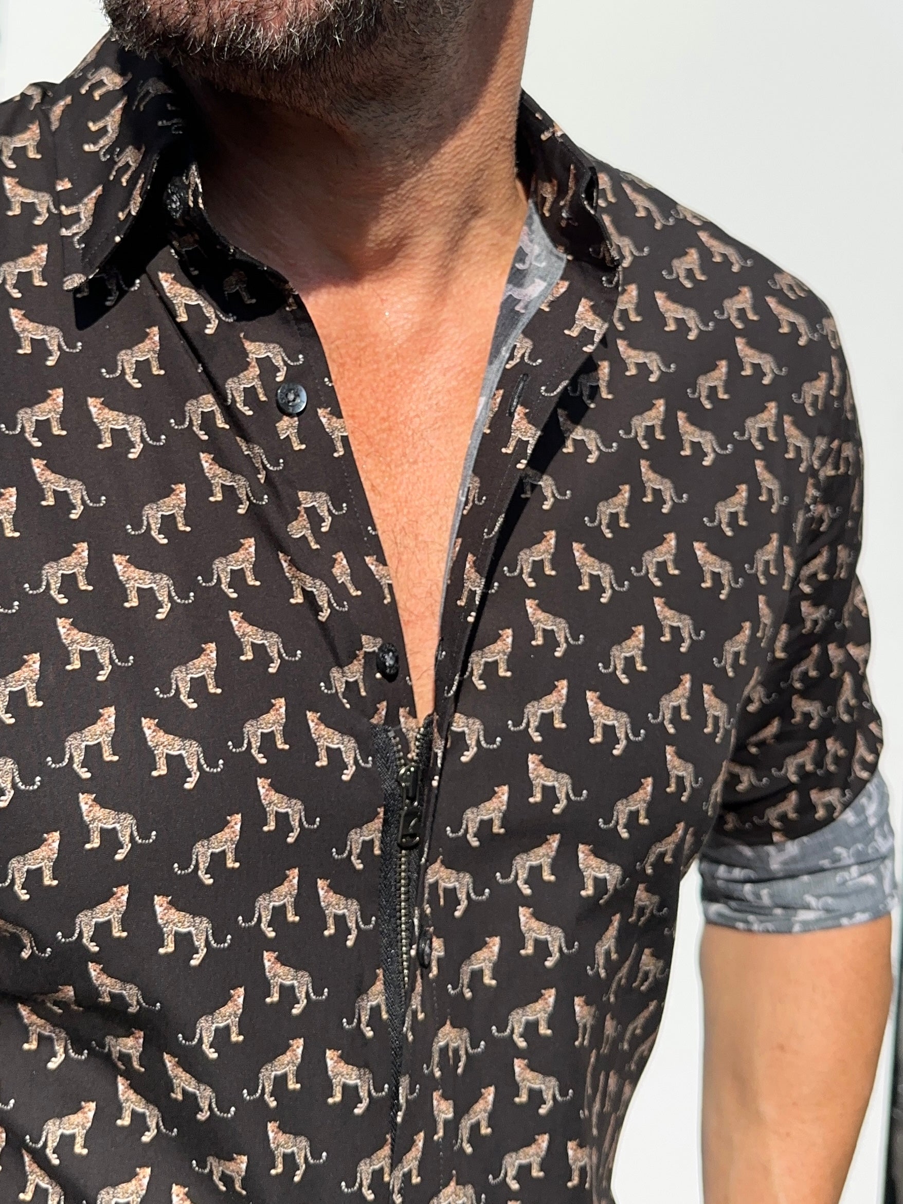 Small Print Party Shirt - The Cheetah