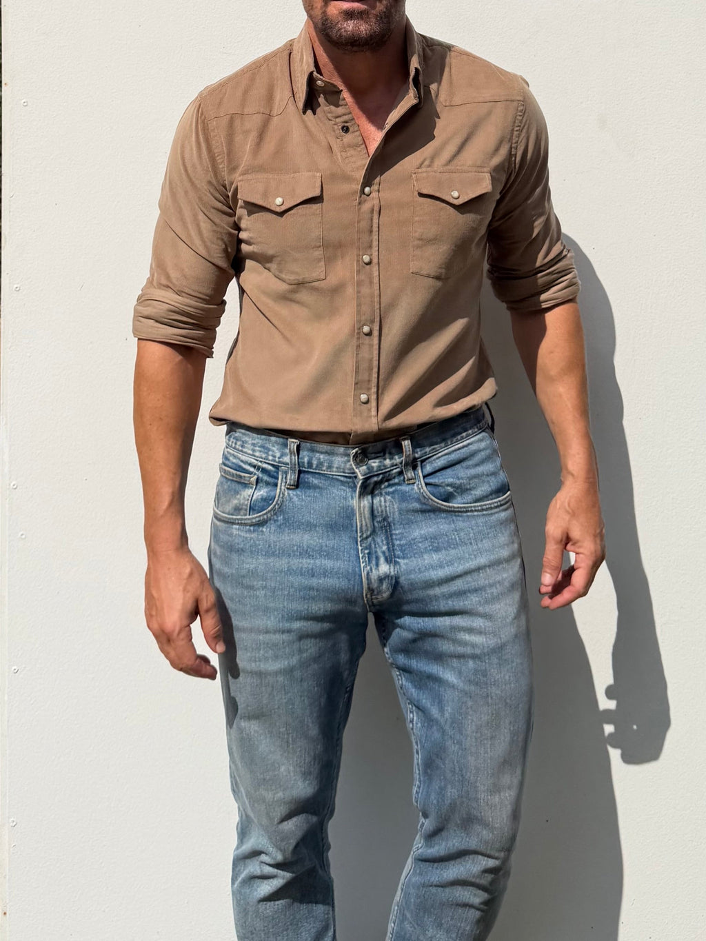 The Corduroy Western - Camel Light Brown