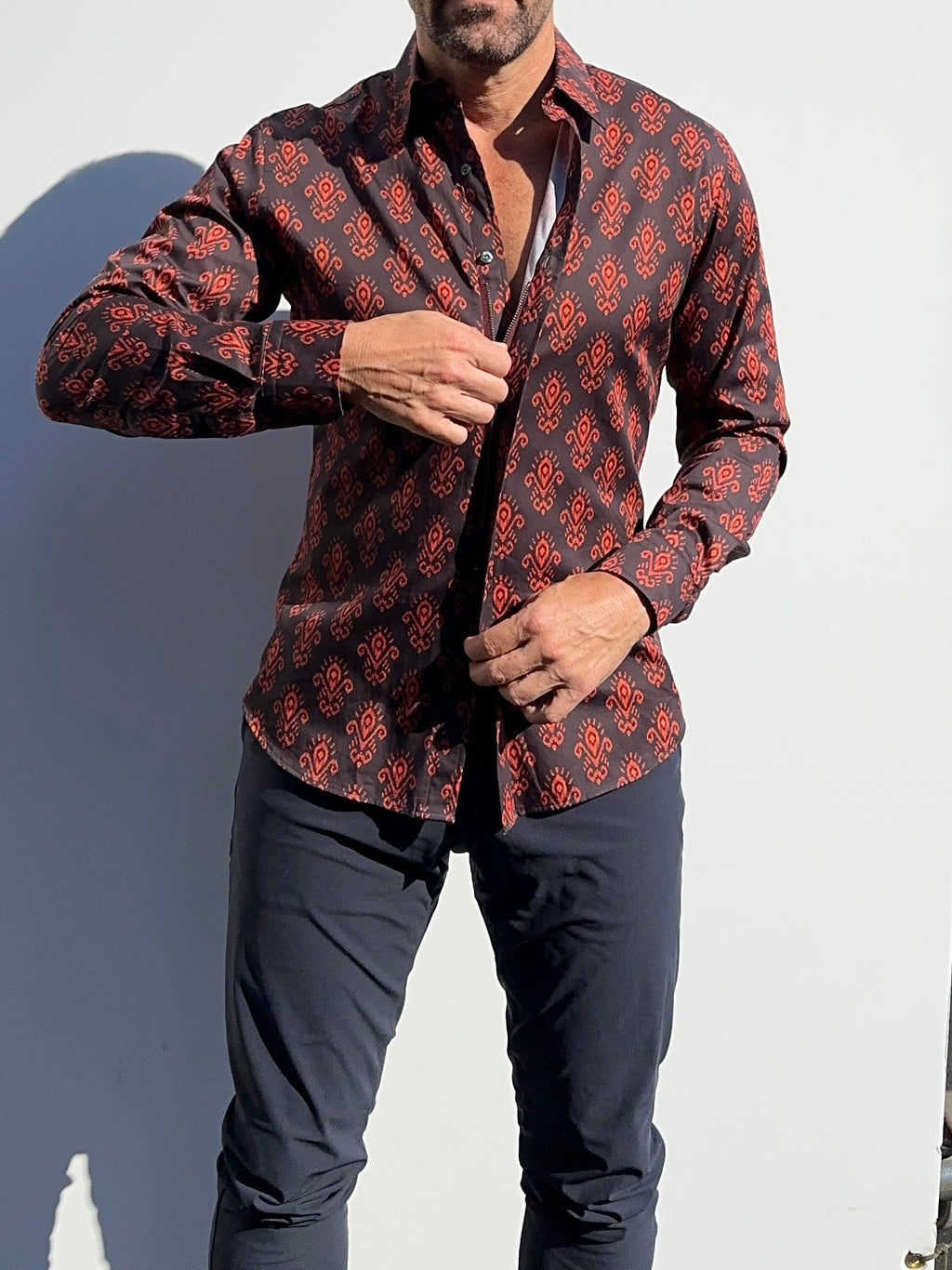 Fleur-de-Lis Party Shirt - Bordeaux