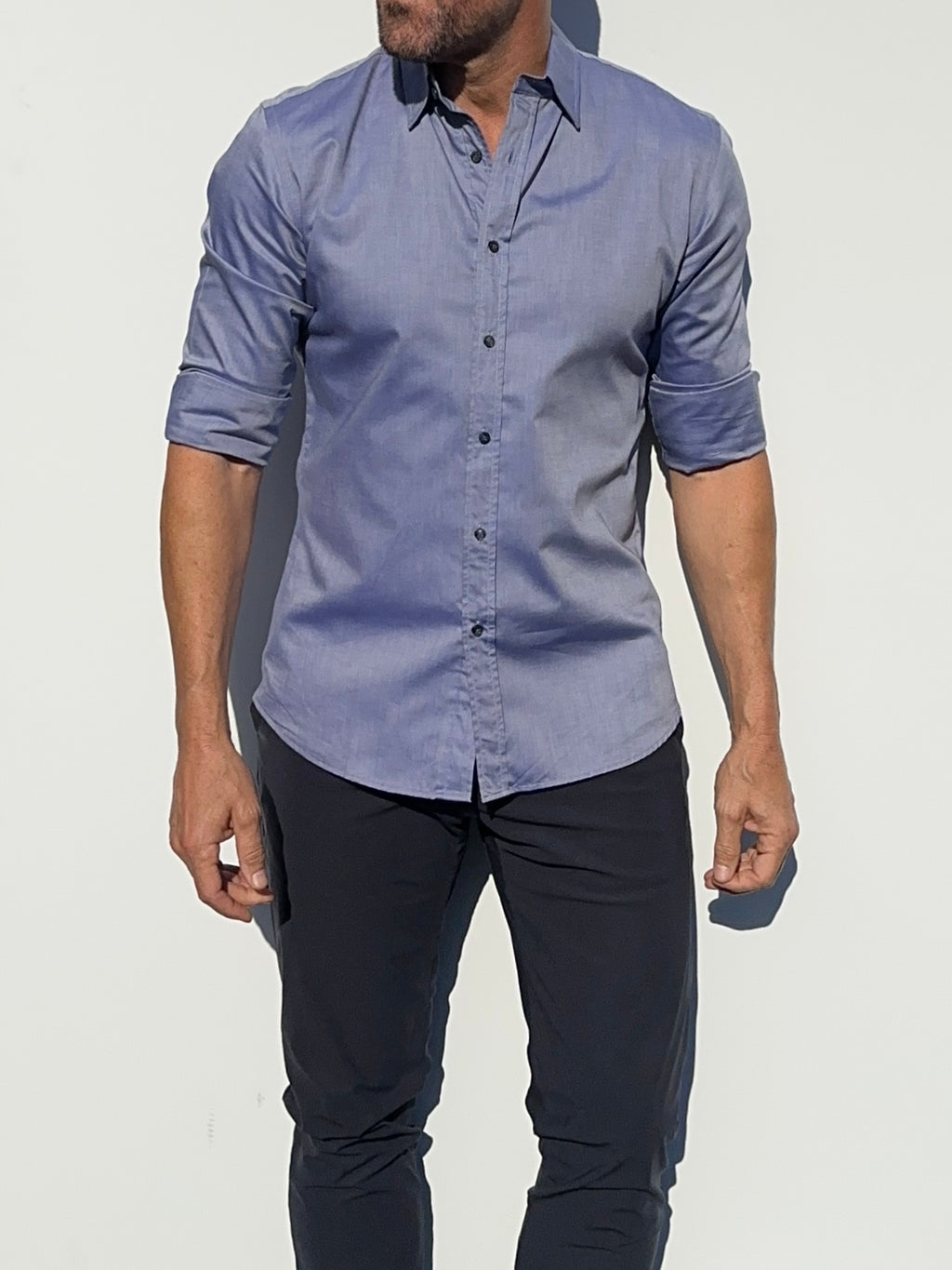 Wrinkle-Resistant OG Oxford - Indigo