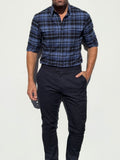 Navy & Blue Utility Flannel - Navy & Blue