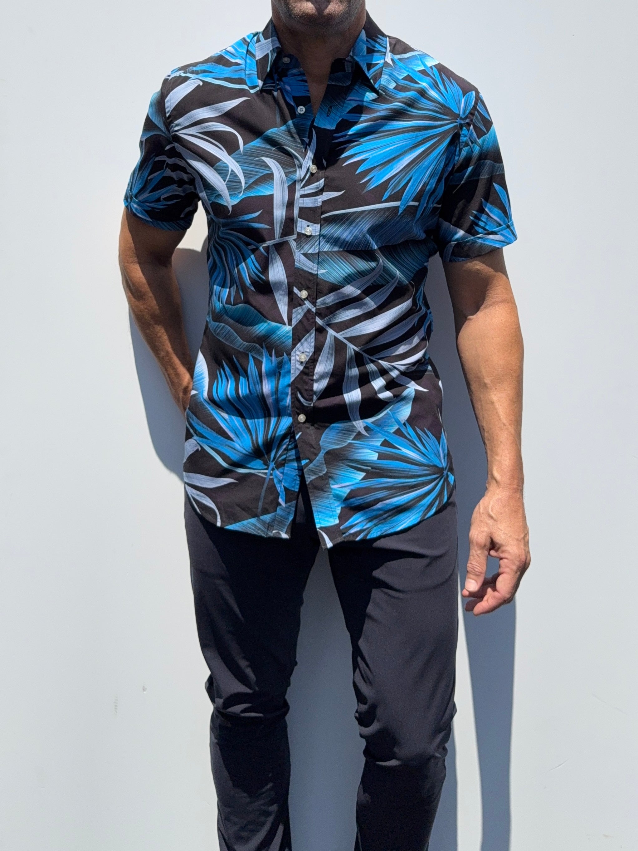 Club Tropicana Party Shirt - Electric Blue