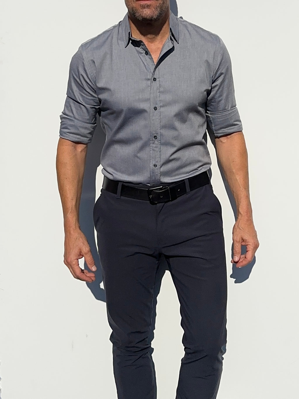 Wrinkle-Resistant OG Oxford - Metal Gray