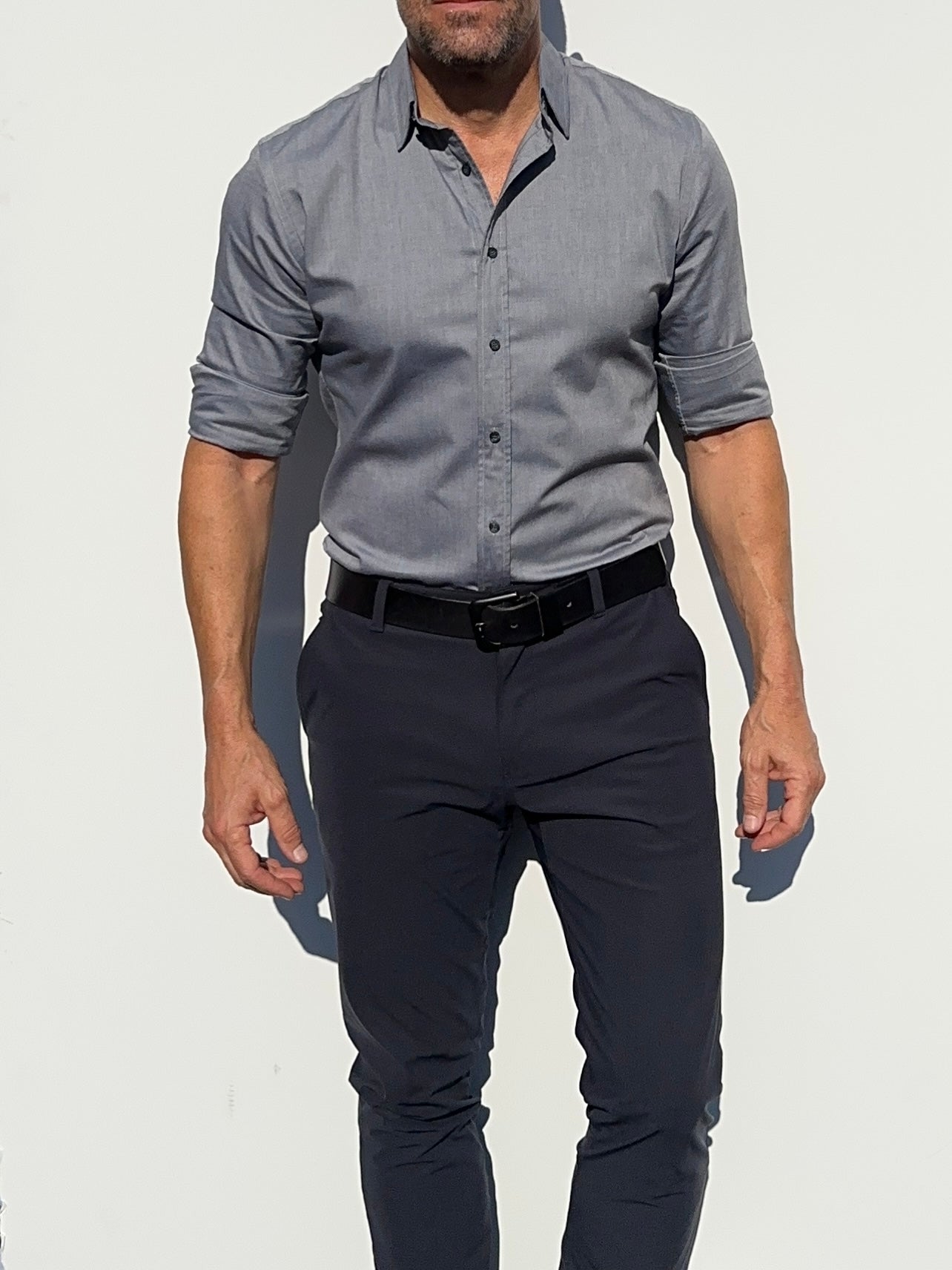 Wrinkle-Resistant OG Oxford - Metal Gray