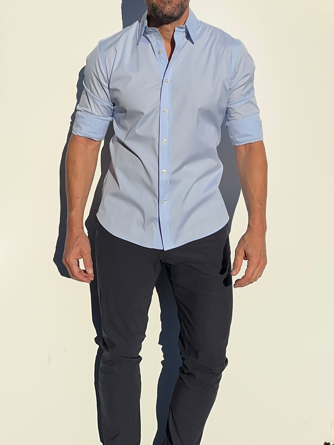 Athletic Fit Button Down Shirts that Zip | Teddy Stratford