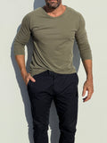Raglan Sleeve T-shirt in Tedra™ - Army Green