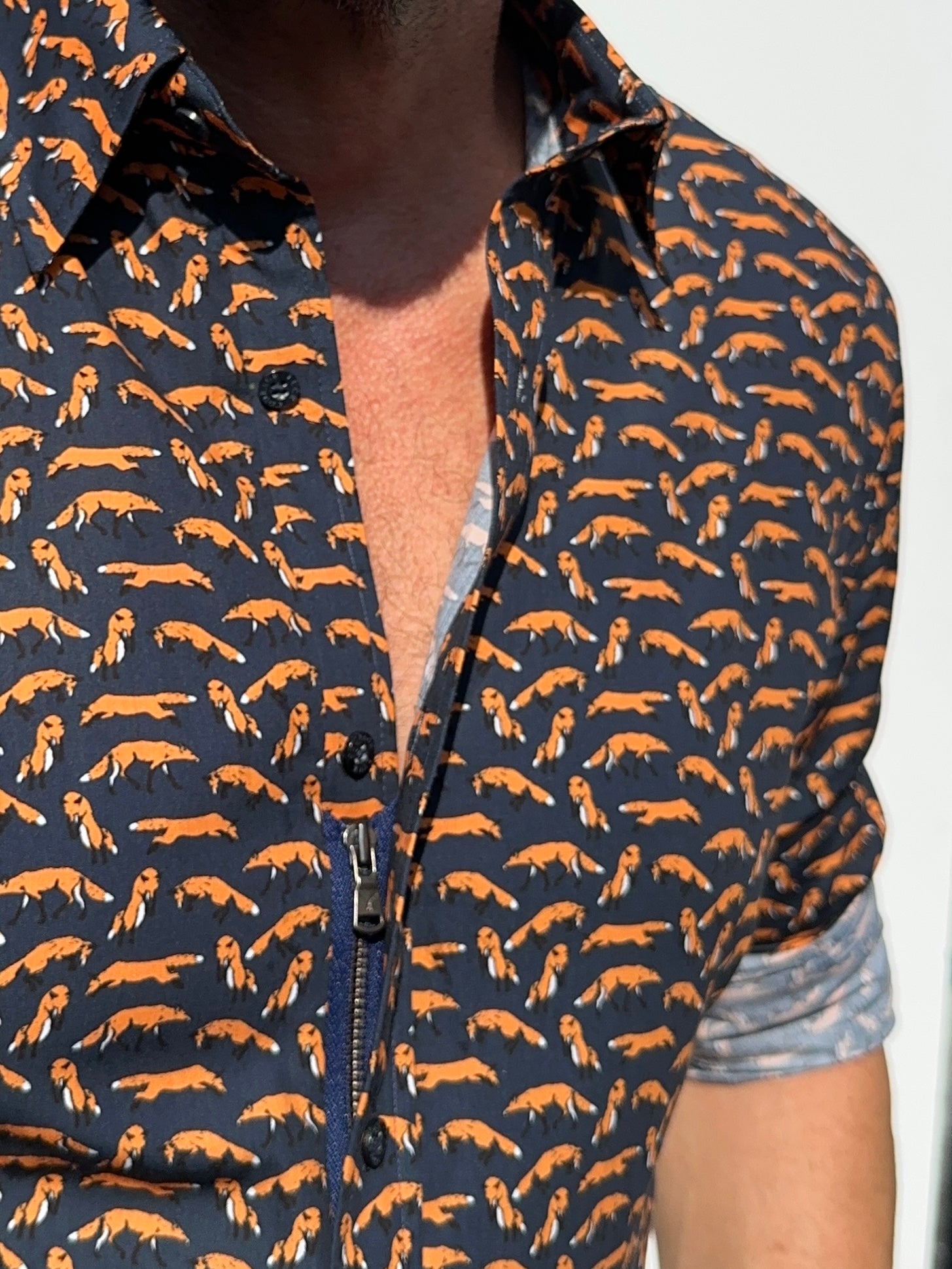 Small Print Party Shirt - Fox Party