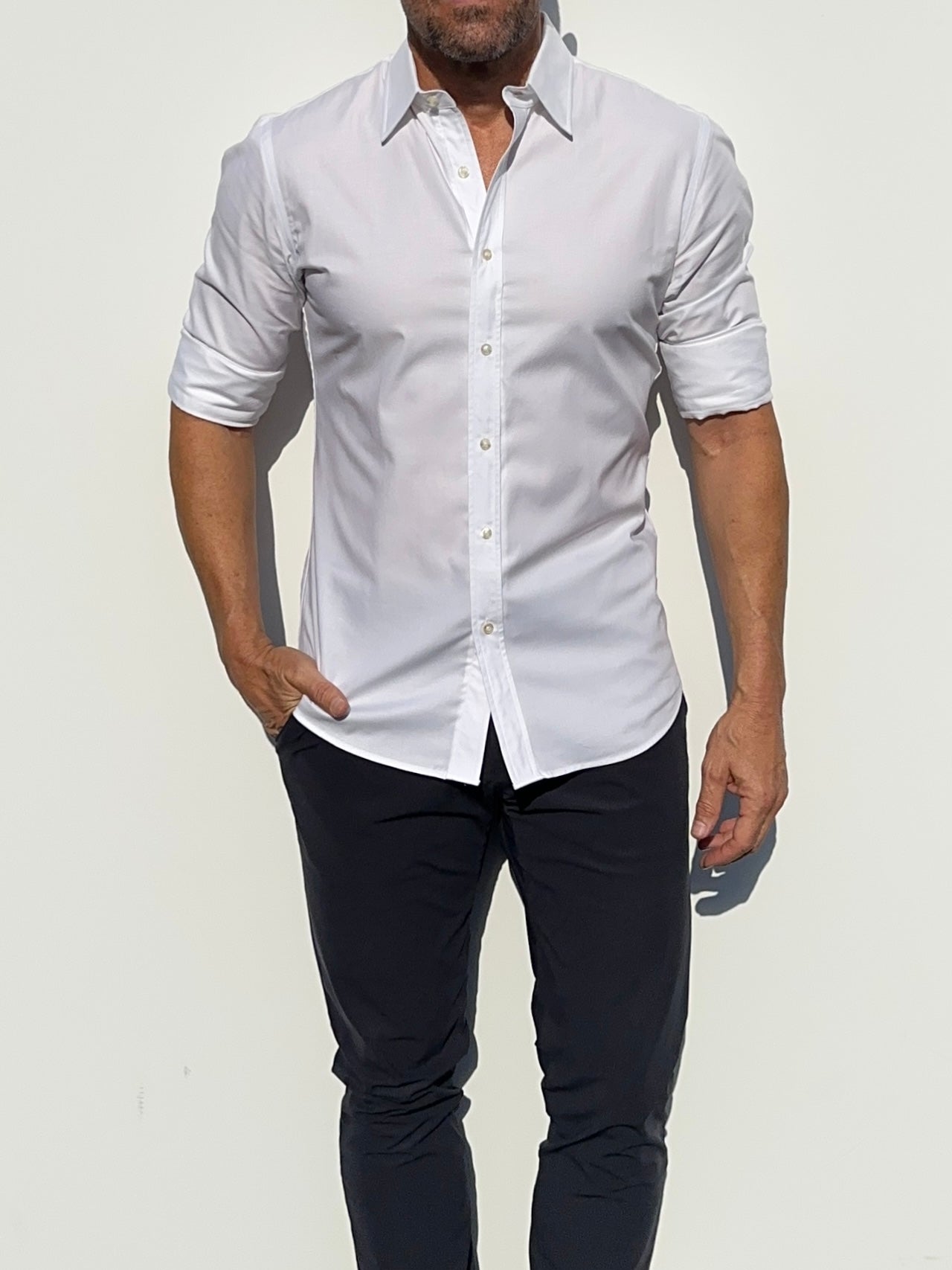 Wrinkle-Resistant OG Oxford - White