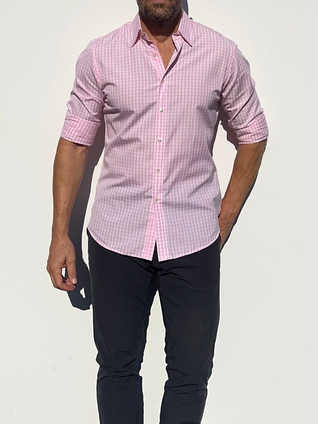 The Gingham Poplin - Pink Gingham Poplin