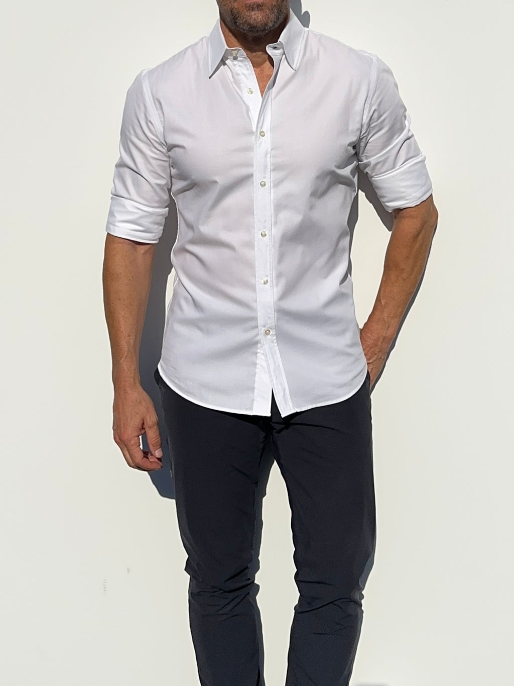 Wrinkle-Resistant OG Oxford - White