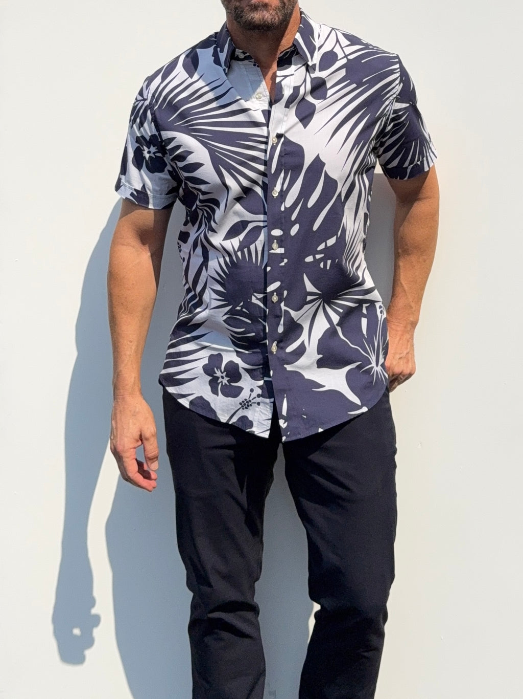 Jungle Print Party Shirt in Cotton