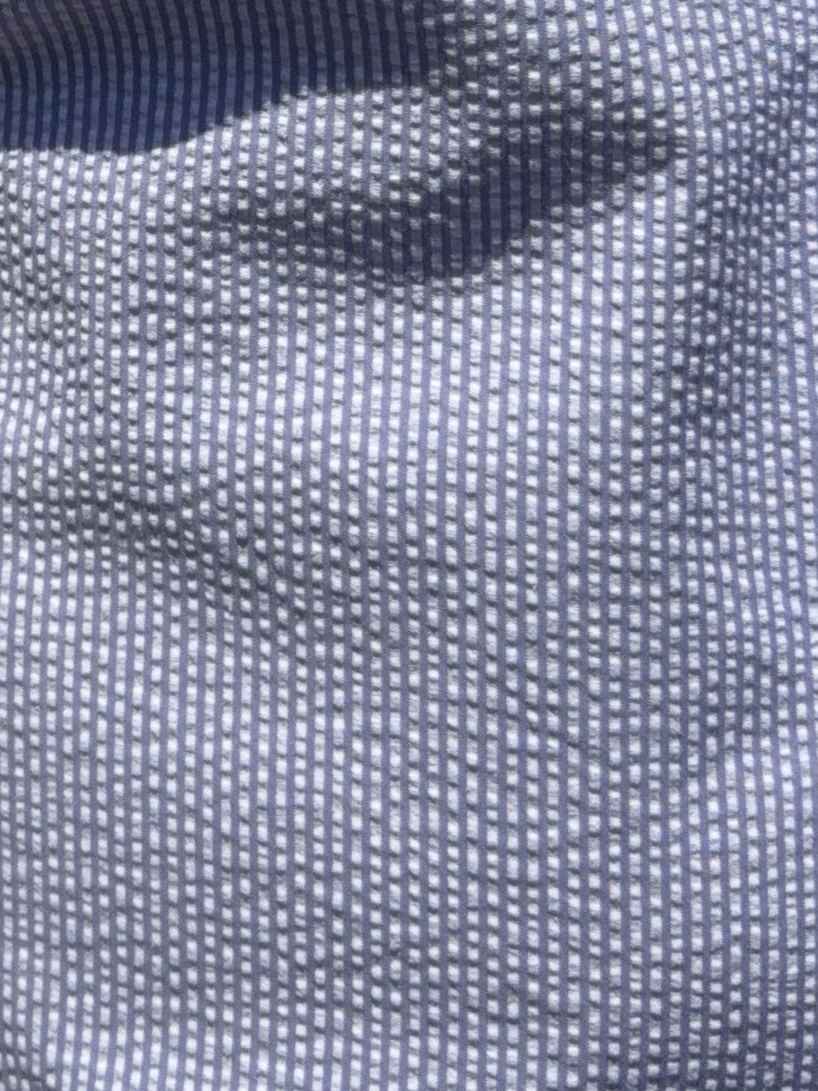 Striped Seersucker - Lavender Stripe