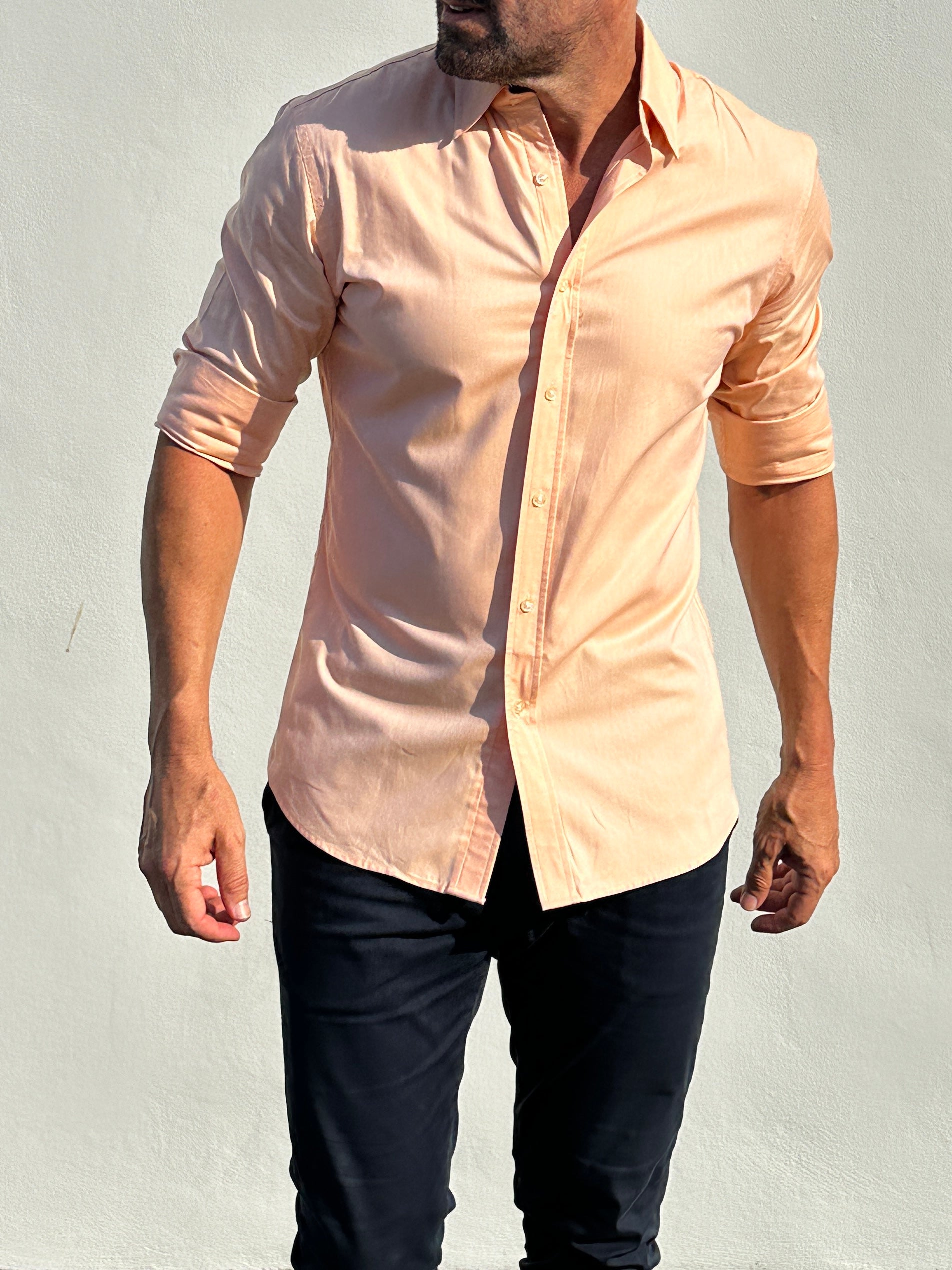 Wrinkle-Resistant OG Oxford - Peach