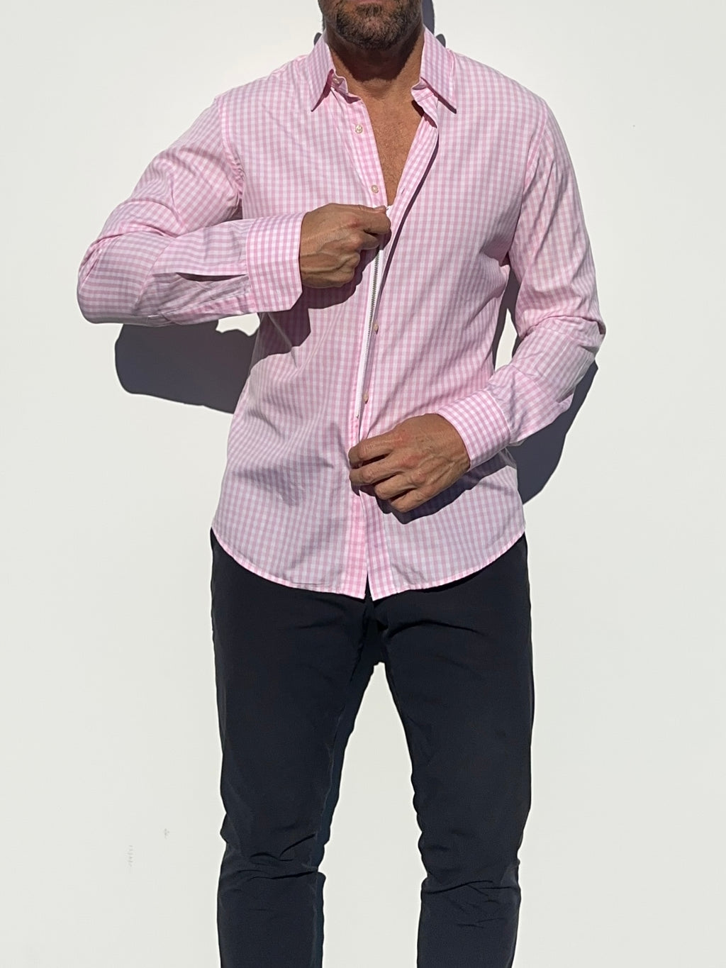 The Gingham Poplin - Pink Gingham Poplin