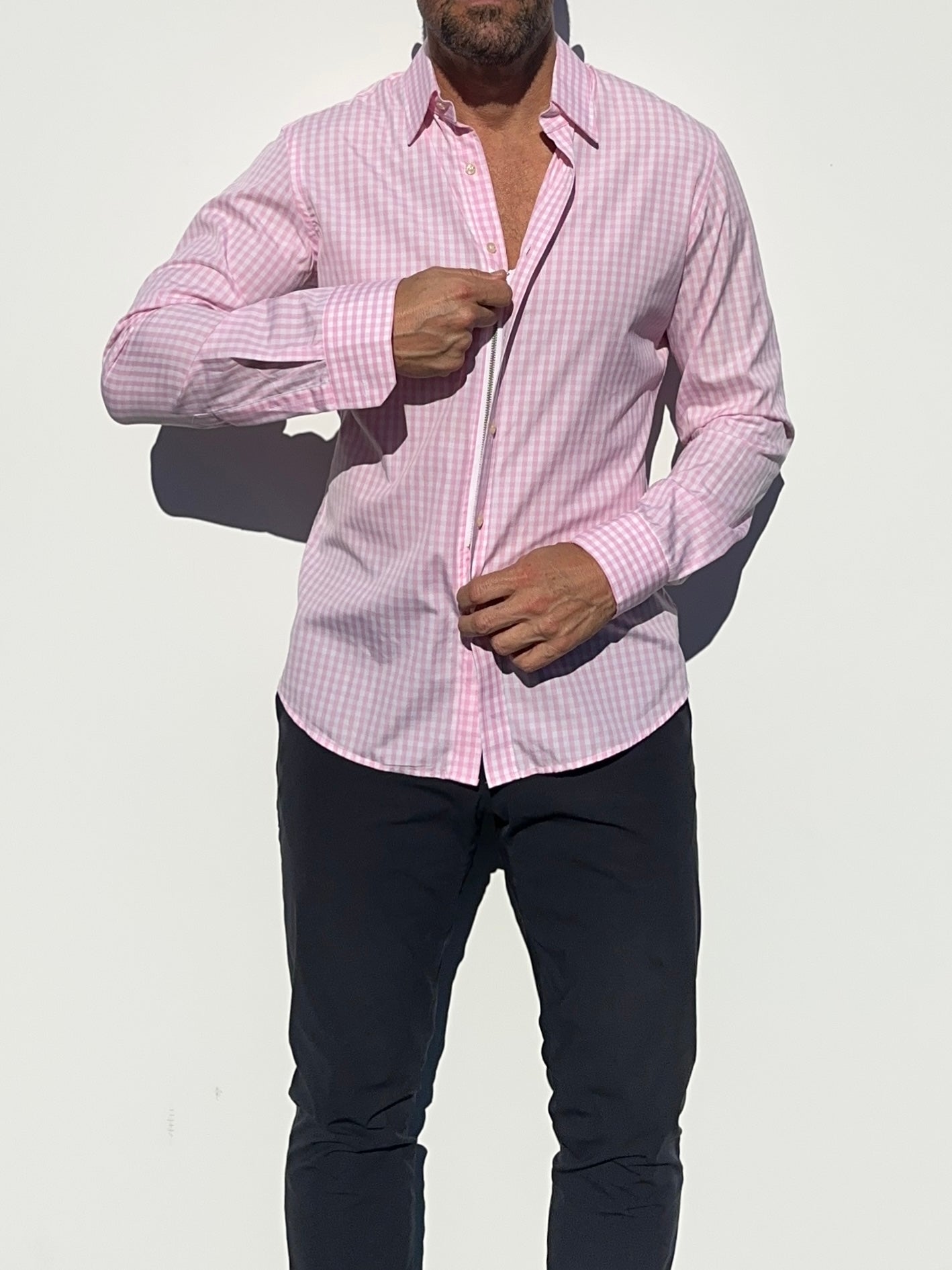 The Gingham Poplin - Pink Gingham Poplin