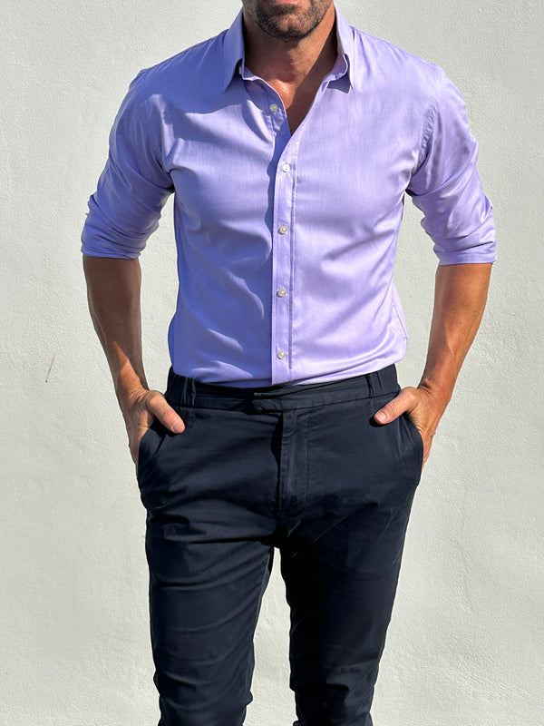 トップス RESISTED YARN DYED WOOL GABARDINE SHIRT Super130's Resisted Yarn Dyed Wool Gabardine Shirts｜Black