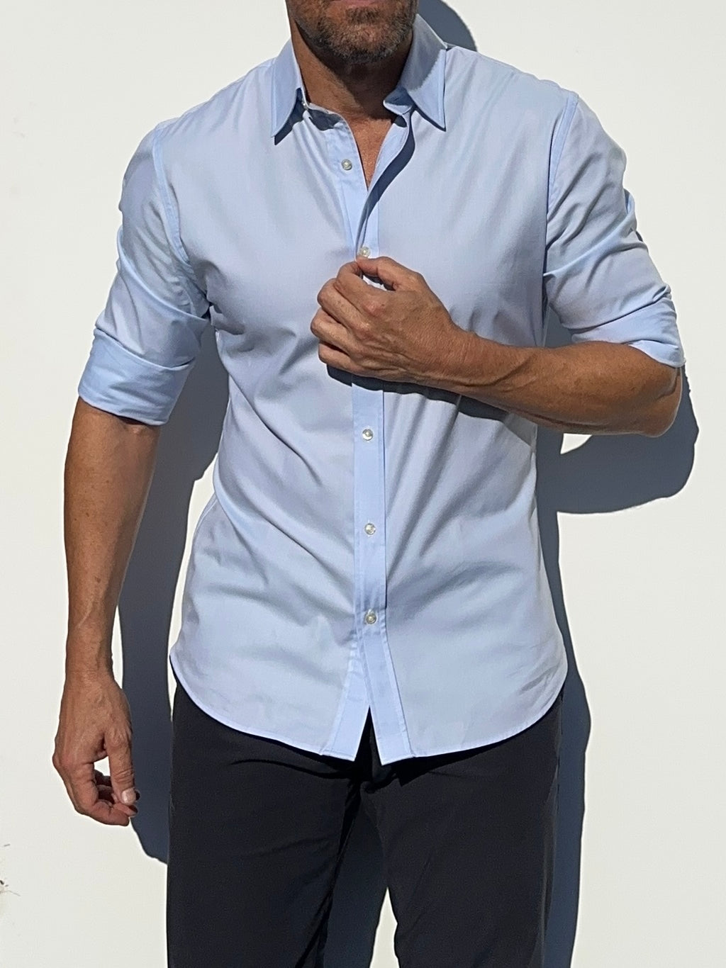 Wrinkle-Resistant OG Oxford - Light Blue