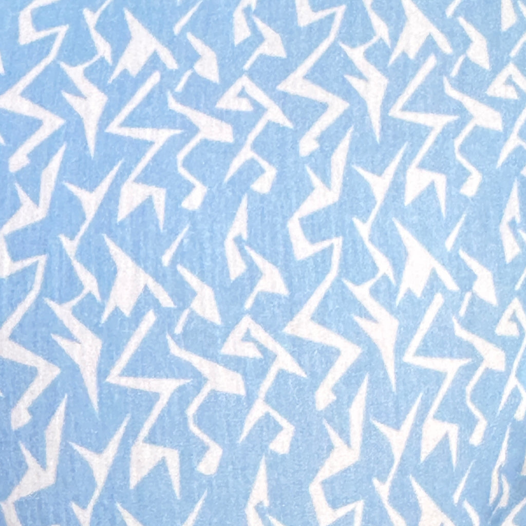 Blue Lightning Party Shirt - Light Blue Lightning