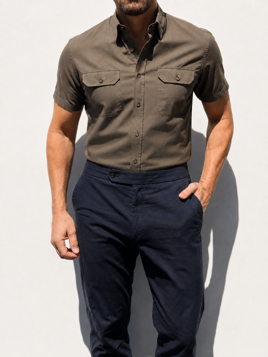 The Short Sleeve Utility Shirt - Army Green