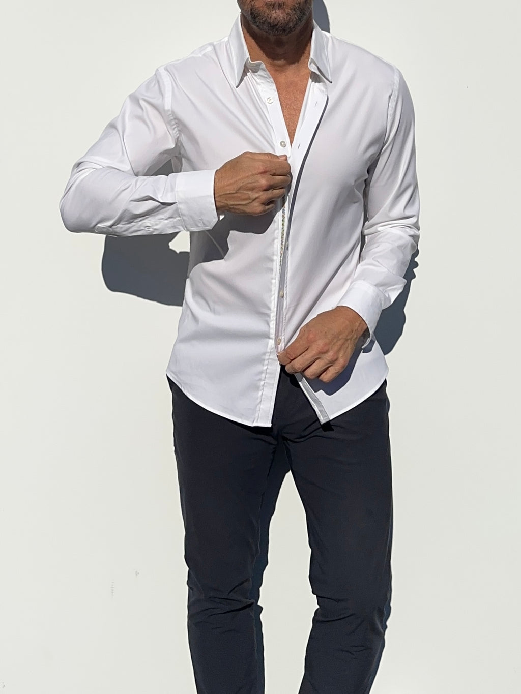 Mega-Stretch Performance Broadcloth - White