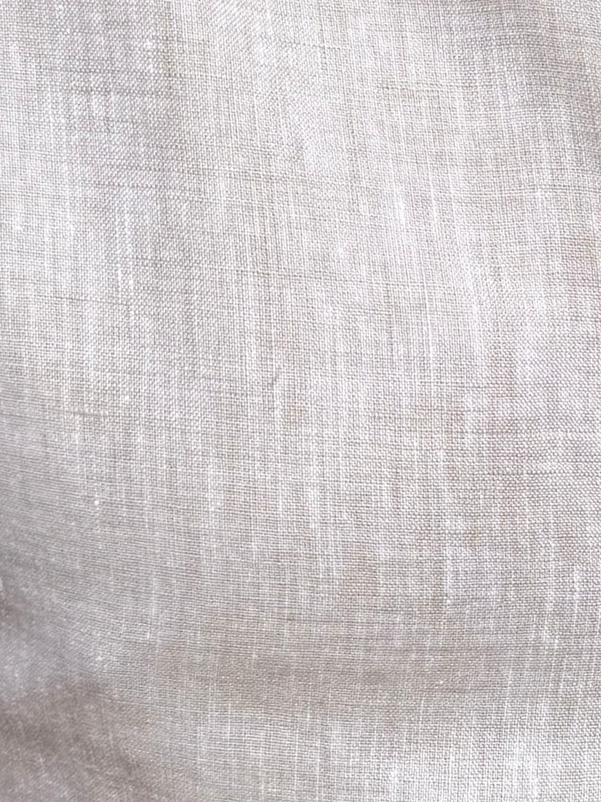 Short Sleeve 1-Pocket Linen Shirt - Stone