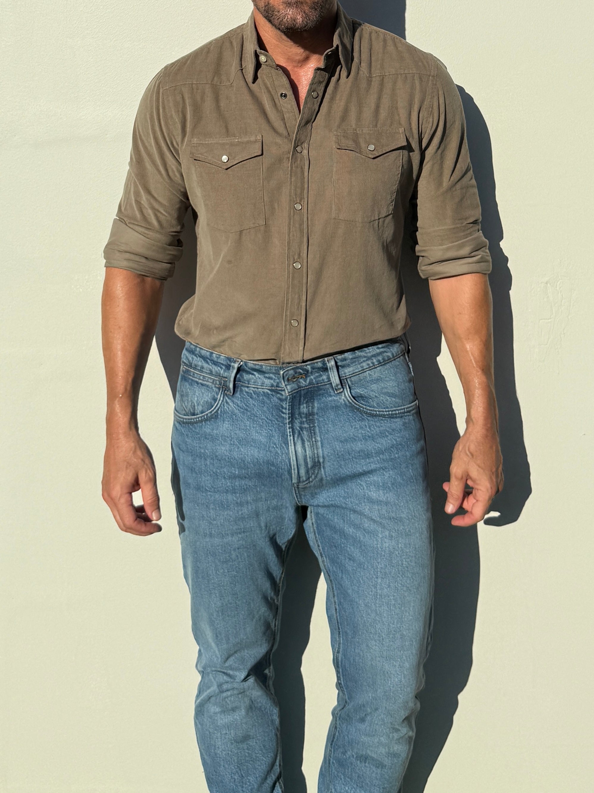 The Corduroy Western - Army Green Teddy Stratford The Corduroy Western - Army Green Teddy Stratford