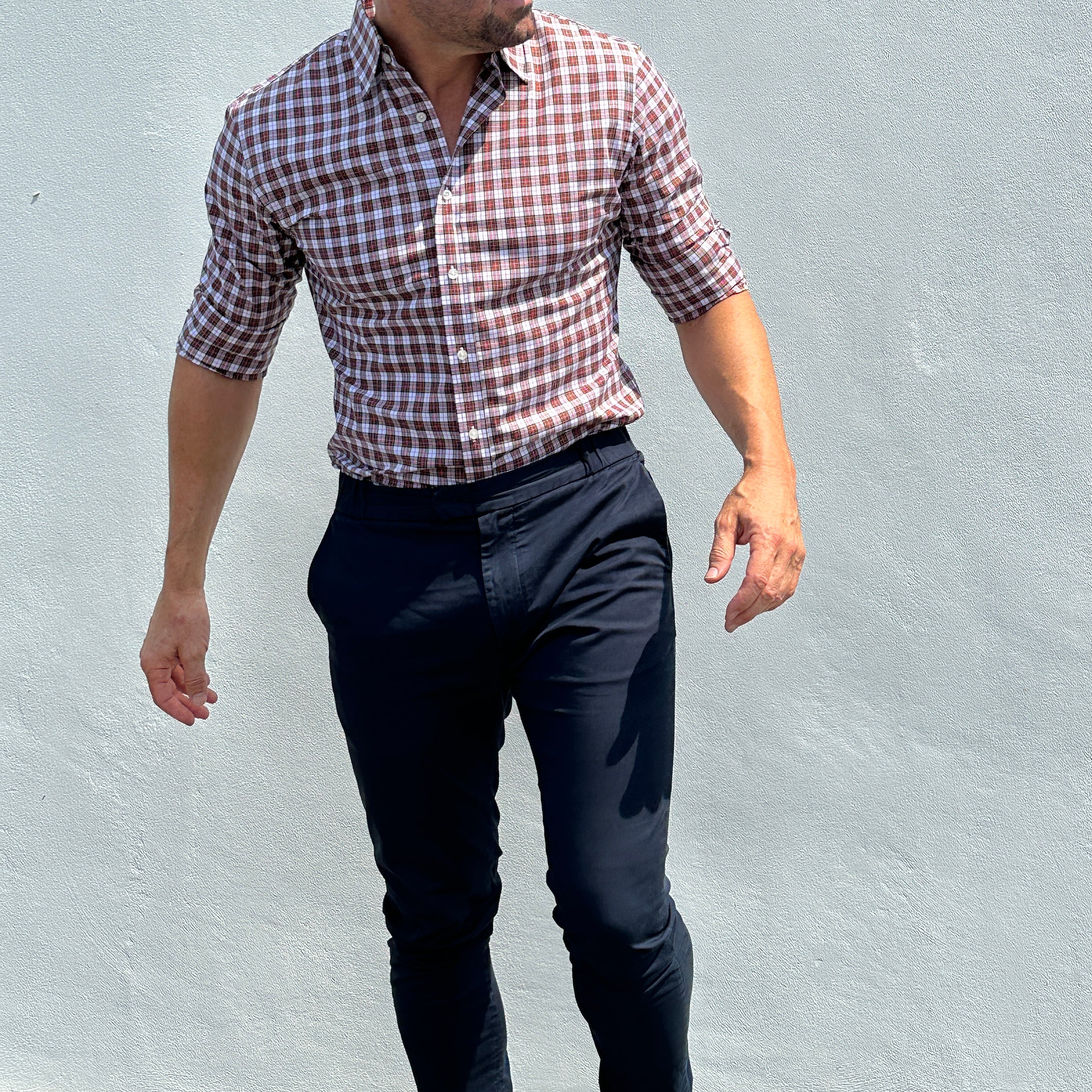 Red & White Organic Plaid - Red & White Plaid