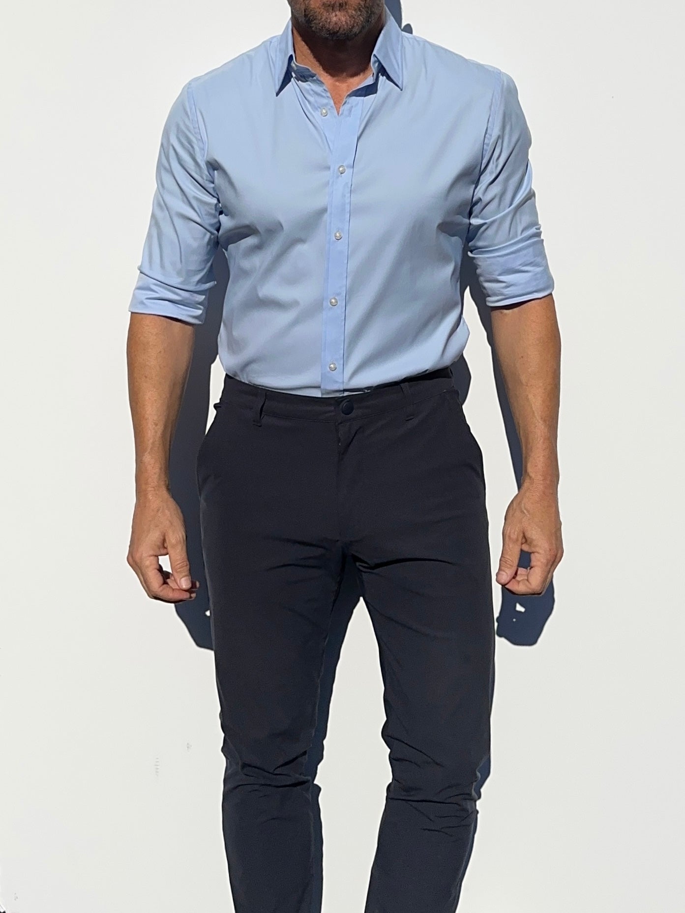 Mega-Stretch Performance Broadcloth - Light Blue