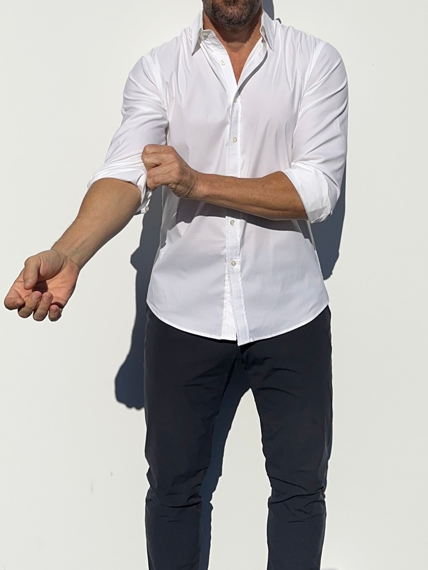 Mega-Stretch Performance Broadcloth - White