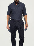 The Utility Shirt in Twill - Dusty Midnight - Dusty Midnight