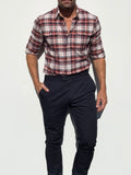 Blue & Orange Utility Flannel - Blue & Orange