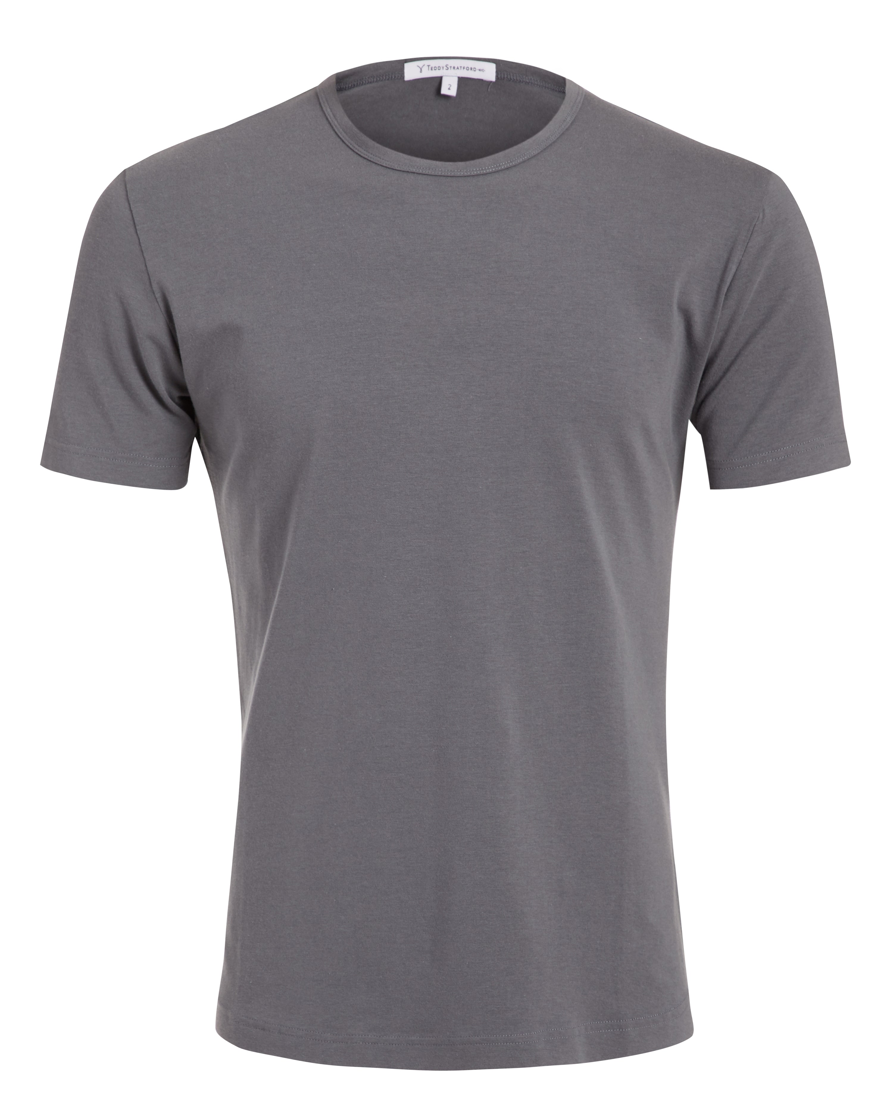 Crewneck T-shirt in Tedra™ - Gray