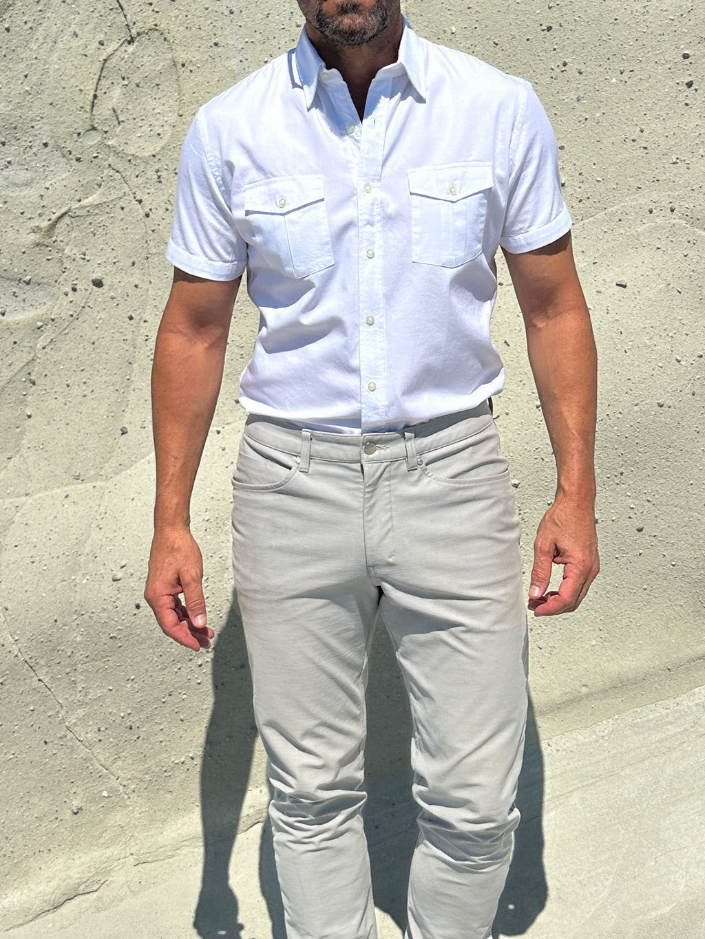 The Twill Cop Shirt - Optic White