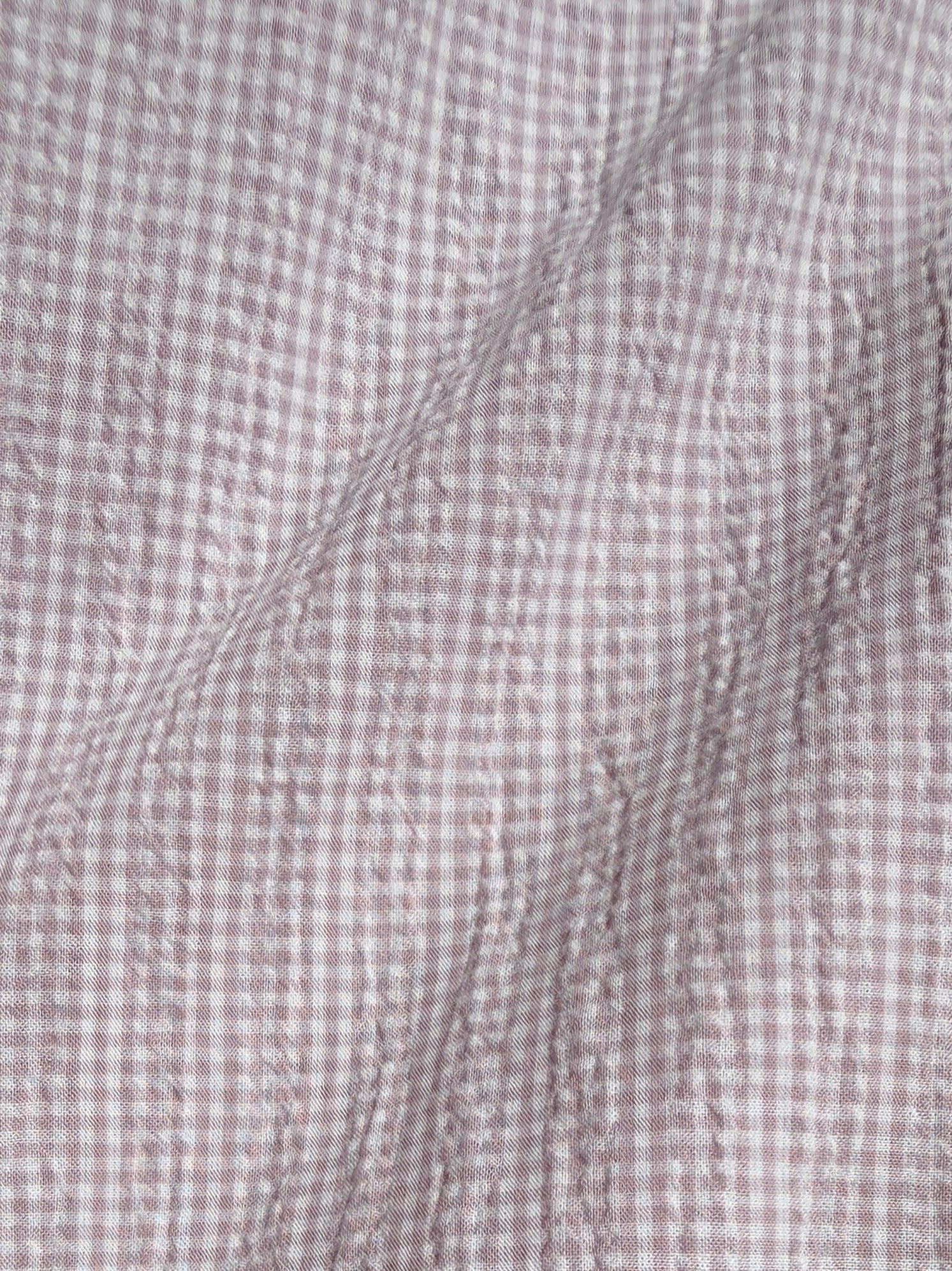 Mini-Gingham Seersucker - Pale Lavender