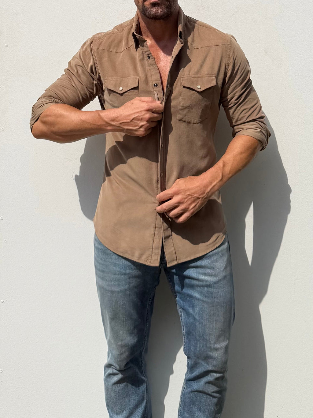 The Corduroy Western - Camel Light Brown