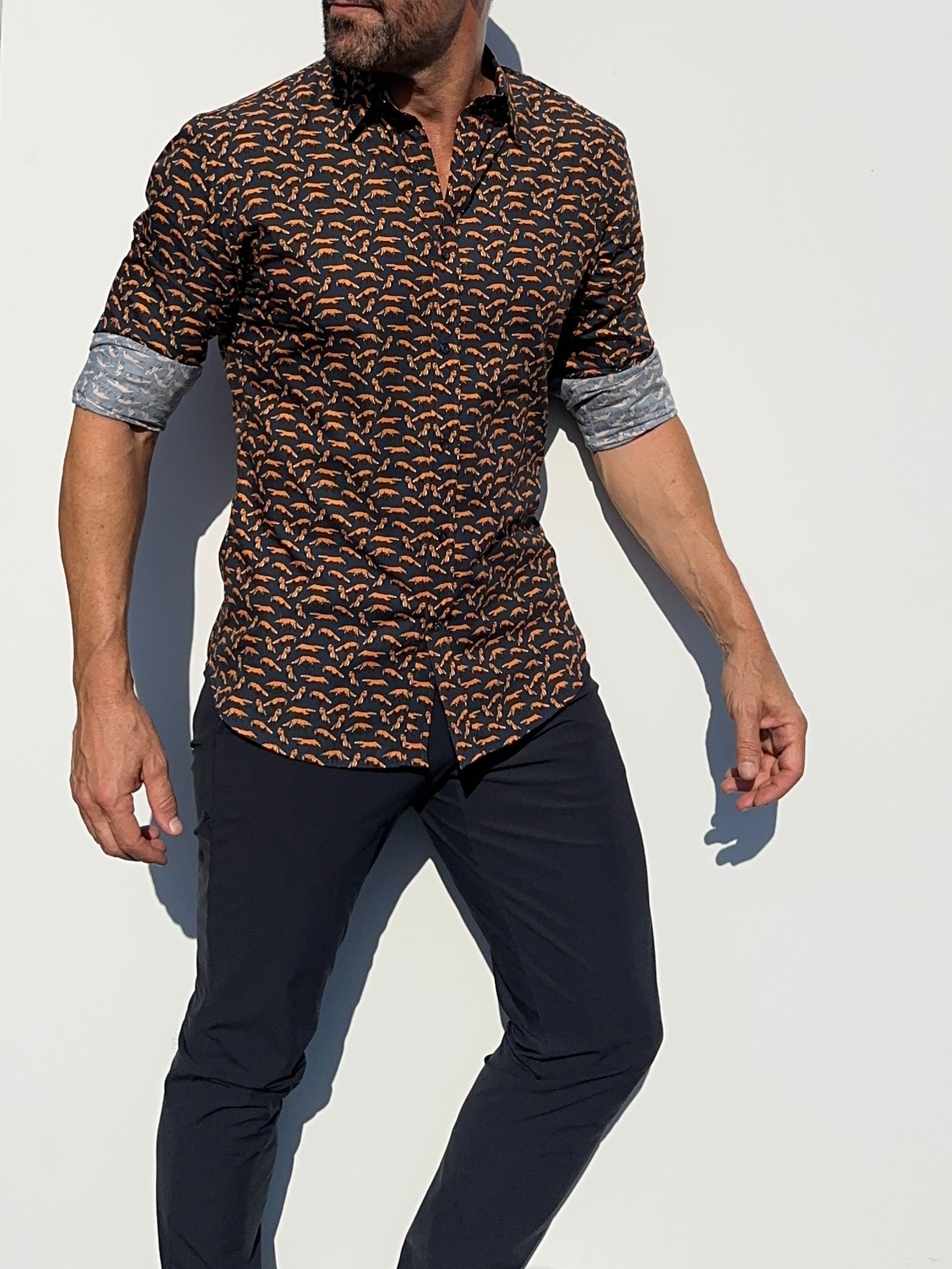 Small Print Party Shirt - Fox Party