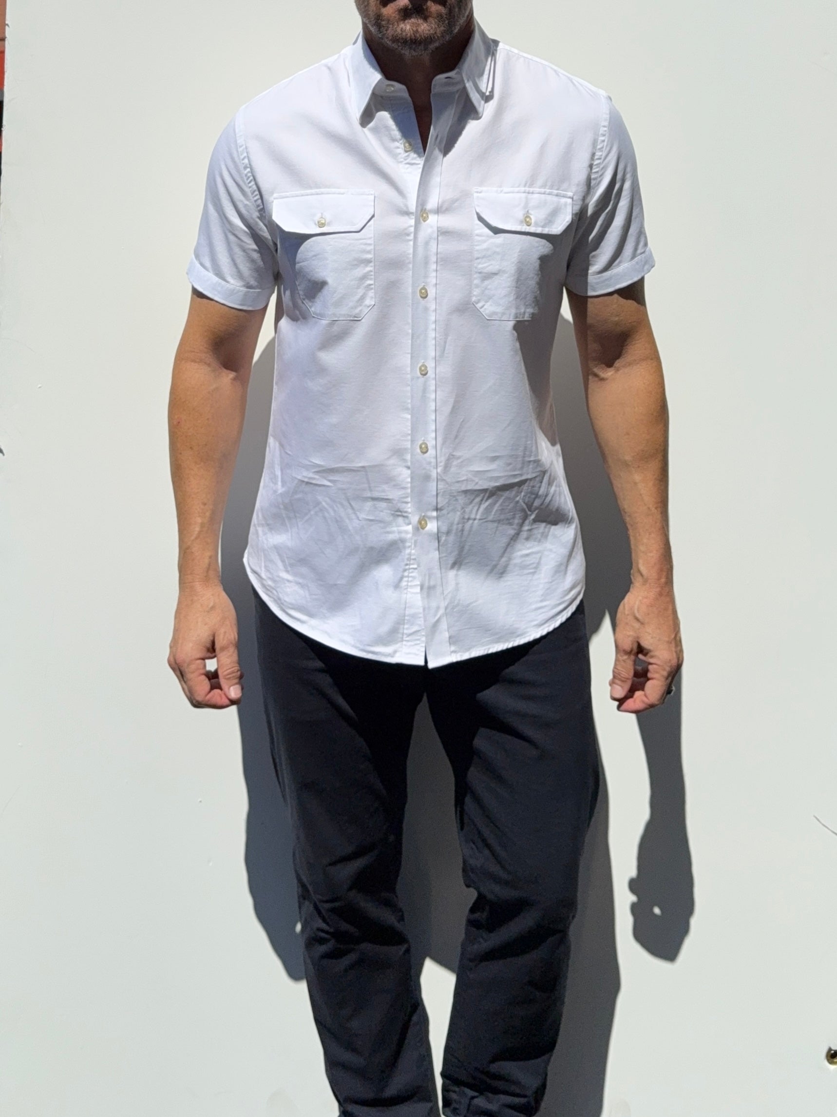The Short Sleeve Utility Shirt - White
