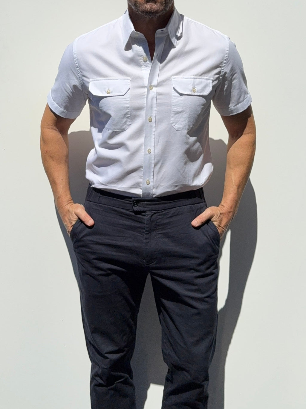The Short Sleeve Utility Shirt - White