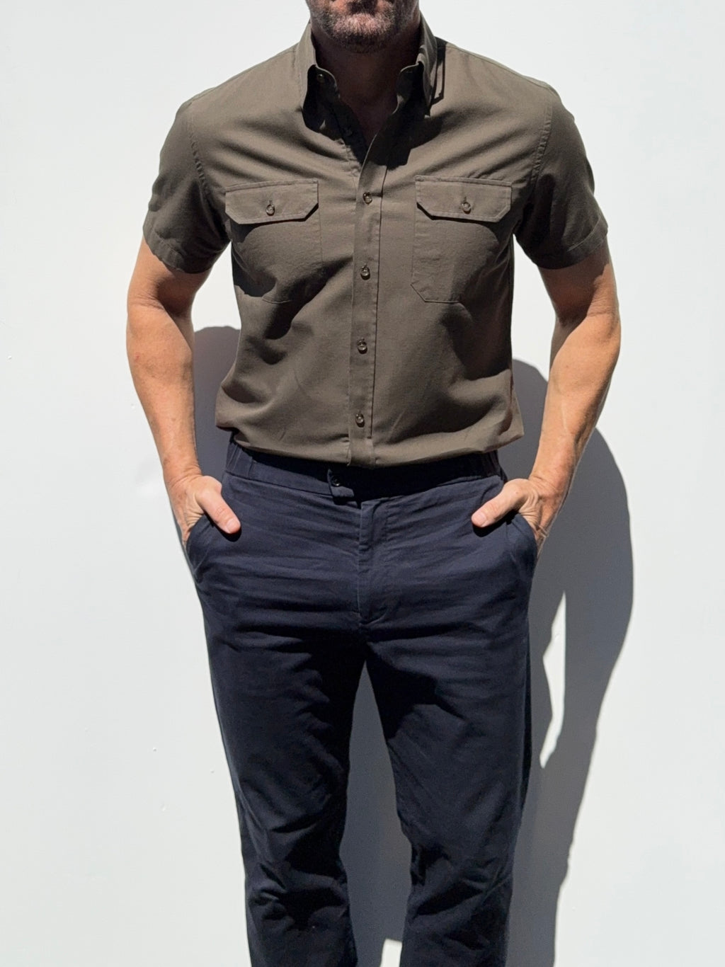The Short Sleeve Utility Shirt - Army Green